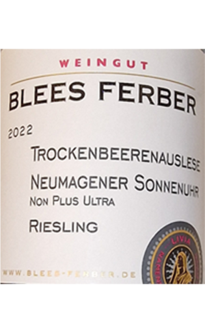 Blees Ferber Riesling Trockenbeerenauslese